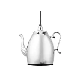 Светильник подвесной kettle (desondo) серебристый 26x25x12 см.