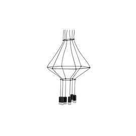 Светильник подвесной loft (desondo) черный 45x120x45 см.