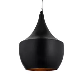 Светильник подвесной nix beat fat (desondo) черный 34 см.