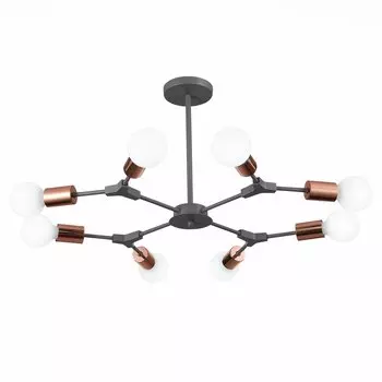 Светильник подвесной palare (evoluce) черный 35 см.