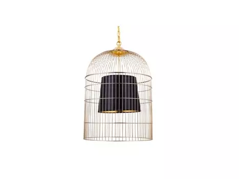 Светильник подвесной qelize (desondo) золотой 52 см.