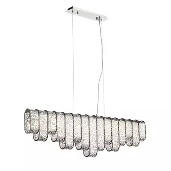 Светильник подвесной sopresia (st luce) серебристый 112x33x33 см.