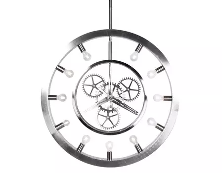 Светильник подвесной stunde (desondo) серебристый 100x100x8 см.