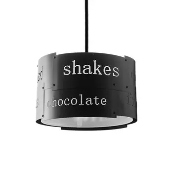 Светильник подвесной teahouse (desondo) черный 21 см.