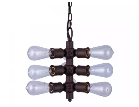 Светильник подвесной tesla nine (desondo) коричневый 35 см.