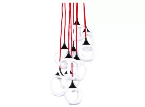 Светильник подвесной tessera (desondo) белый 145 см.