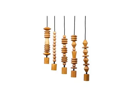 Светильник подвесной timber cinco (desondo) коричневый 55x130x8 см.