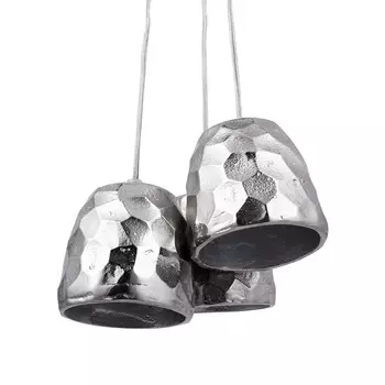 Светильник подвесной triplet lay (desondo) серебристый 11 см.