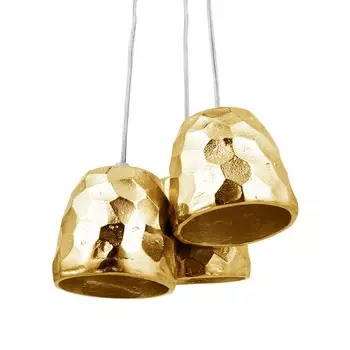 Светильник подвесной triplet lay (desondo) золотой 20x11x20 см.