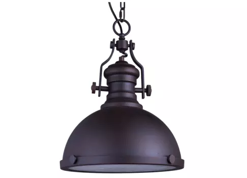 Светильник подвесной warlock (desondo) коричневый 34 см.