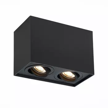 Светильник потолочный quadrus (st luce) черный 18x12x10 см.