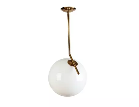 Светильник потолочный шар (белое стекло) (garda decor) белый 30x150 см.