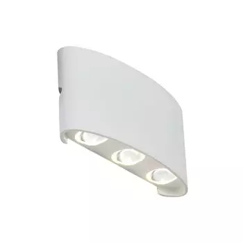 Светильник уличный настенный bisello (st luce) белый 17x8x4 см.