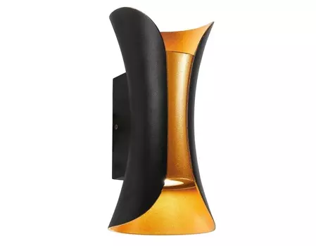 Светильник уличный настенный cosetto (st luce) черный 10.0x20.0x9 см.