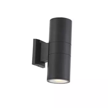 Светильник уличный настенный tubo2 (st luce) черный 9x25x15 см.