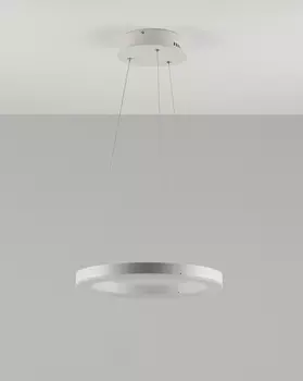 Светодиодная подвесная люстра bona (moderli) серый 120 см.