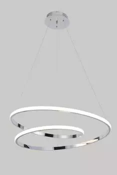 Светодиодная подвесная люстра dante (moderli) серебристый 100 см.