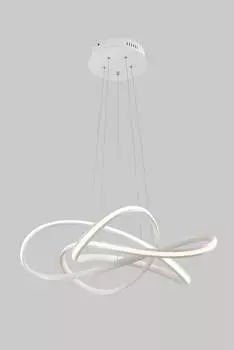 Светодиодная подвесная люстра tiara (moderli) серый 100 см.