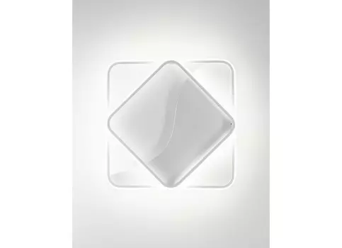 Светодиодная потолочная люстра aliance белый (moderli) белый 45x6x45 см.