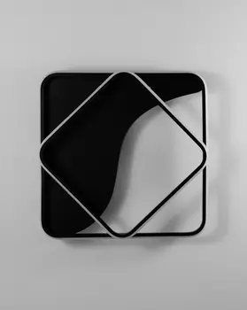 Светодиодная потолочная люстра aliance черный (moderli) черный 45x6x45 см.