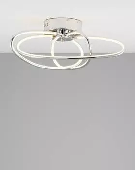 Светодиодная потолочная люстра с пультом ello 22*61 (moderli) серебристый 22 см.