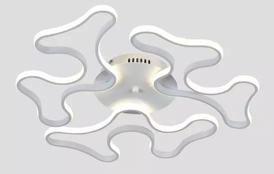 Светодиодная потолочная люстра с пультом monica 60*6 (moderli) белый 6 см.