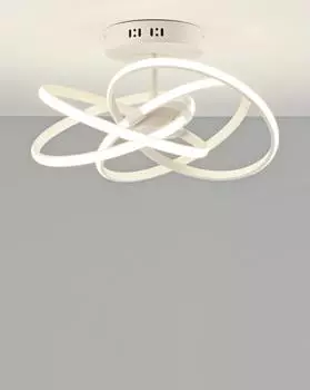 Светодиодная потолочная люстра с пультом victory 144w (moderli) белый 26 см.