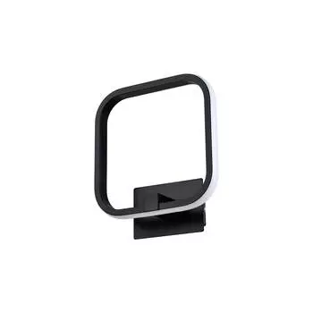 Светодиодный настенный светильник cube (moderli) черный 20x11x11 см.