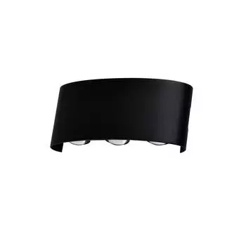 Светодиодный настенный светильник madison (moderli) черный 17x8x4 см.