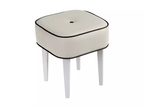 Табурет handy sq (ogogo) белый 40x45x40 см.