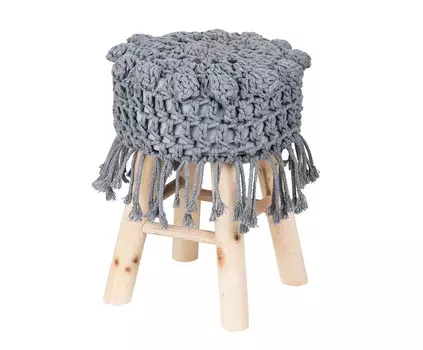 Табурет (to4rooms) серый 28x40x28 см.