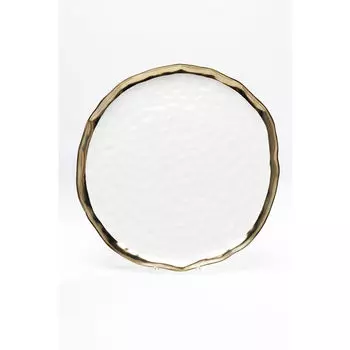 Тарелка bell (kare) белый 38x3x37 см.