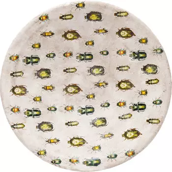 Тарелка bugs (kare) мультиколор