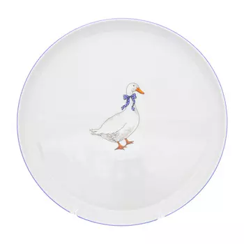 Тарелка для пиццы гуси (thun) белый 34 см.