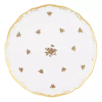Тарелка для торта золотая роза (queen s crown) золотой