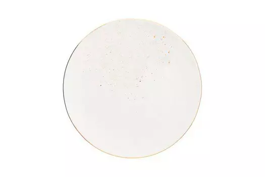 тарелка обеденная bronco gold (garda decor) белый 2 см.