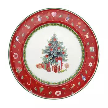 Тарелка repast christmas world (repast) красный