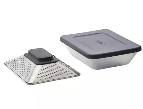 Терка 4 в 1 (joseph joseph) серебристый