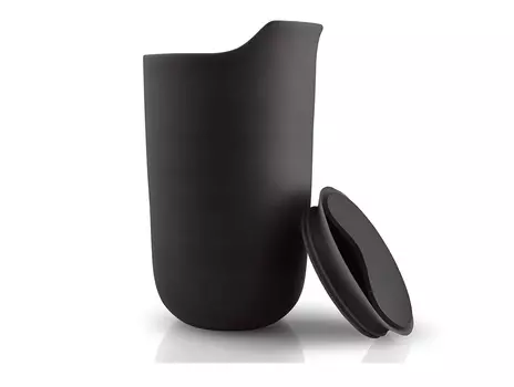 Термокружка керамическая (eva solo) черный 8x14x8 см.