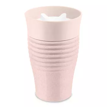 Термокружка safe to go organic (koziol) розовый 9x14x9 см.