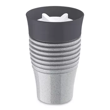 Термокружка safe to go organic (koziol) серый 9x14x9 см.