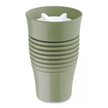 Термокружка safe to go organic (koziol) зеленый 9x14x9 см.