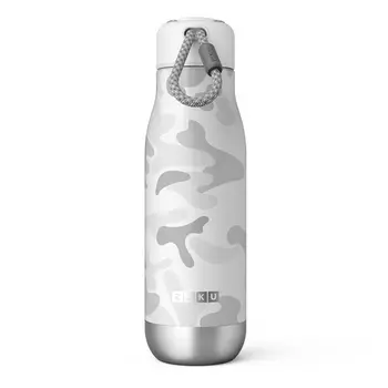 Термос zoku 500 мл (white camo) (zoku) серый 24 см.