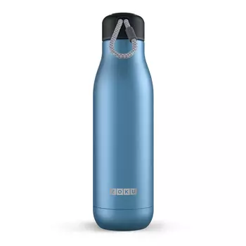 Термос zoku 750 мл синий (zoku) синий 8x28x8 см.