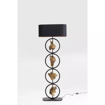 Торшер circles (kare) черный 55x146x20 см.