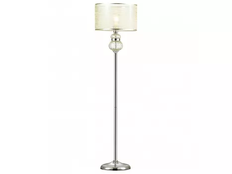 Торшер lilit (odeon light) серебристый 38x148 см.