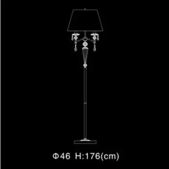 Торшер (to4rooms) серебристый 46x176x46 см.