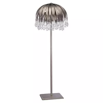 Торшер (to4rooms) серебристый 60x190x60 см.