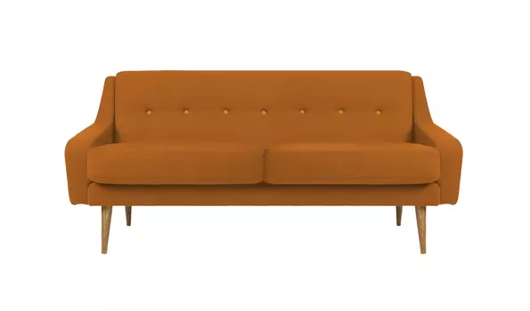Трехместный диван одри m (vysotkahome) оранжевый 185x85x85 см.