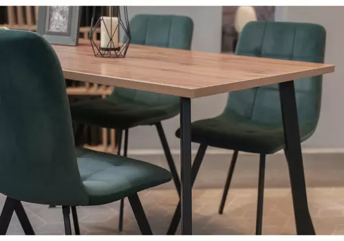 Тринити лофт 120 25 мм дуб делано темный / матовый черный (woodville) коричневый